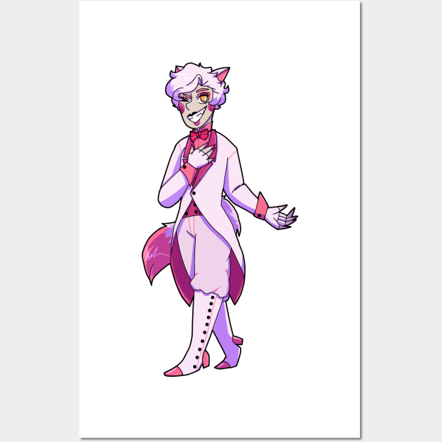 Funtime Foxy Gijinka Transparent Wall Art by spaceagebarbie